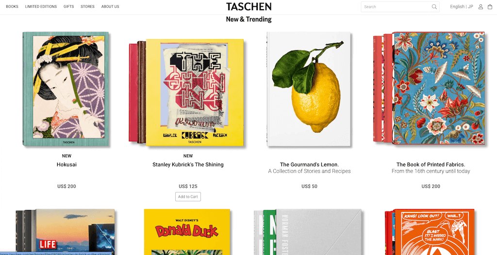 出版社「TASCHEN」の事例