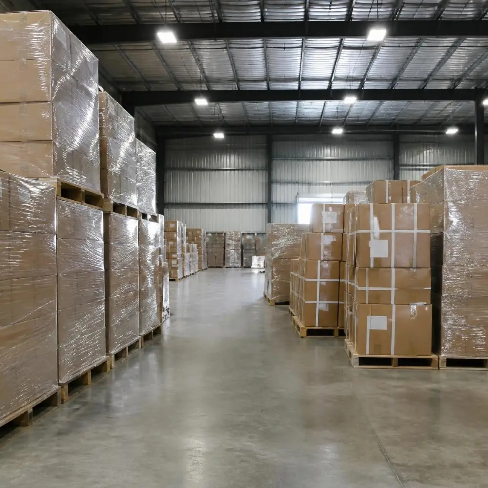 Pallet thành phẩm chờ xuất kho
