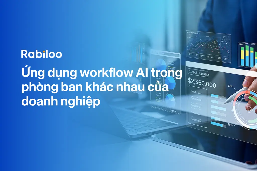 Ứng dụng workflow AI trong phòng ban khác nhau của doanh nghiệp